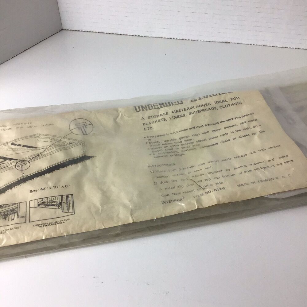 Vintage Interpur underbed storage item #0175
